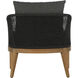 Capri Natural / Gracebay Grey Outdoor Lounge Chair